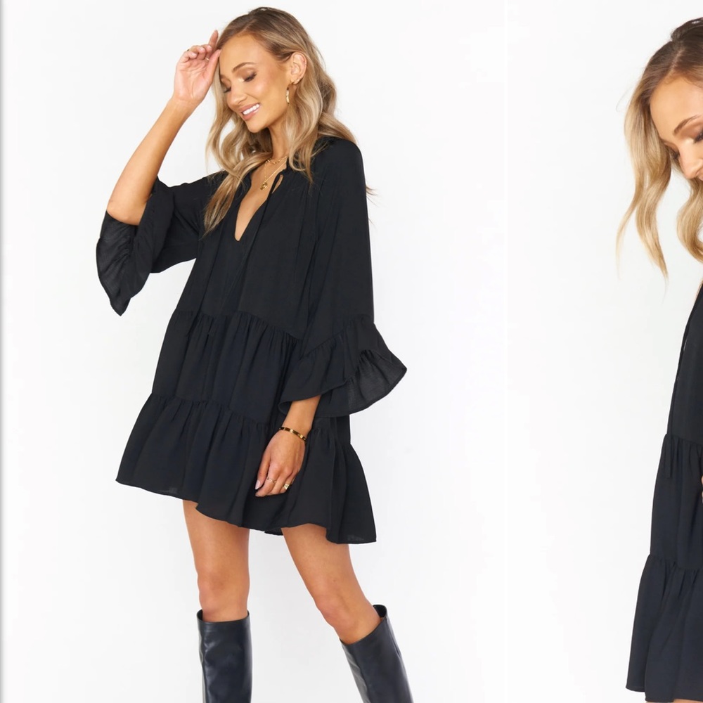 Viola Mini Dress in black